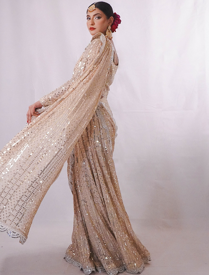 Golden Sand Sequins Lehenga