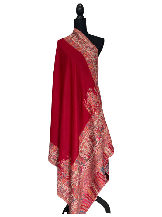 Cashmere shawl - Red