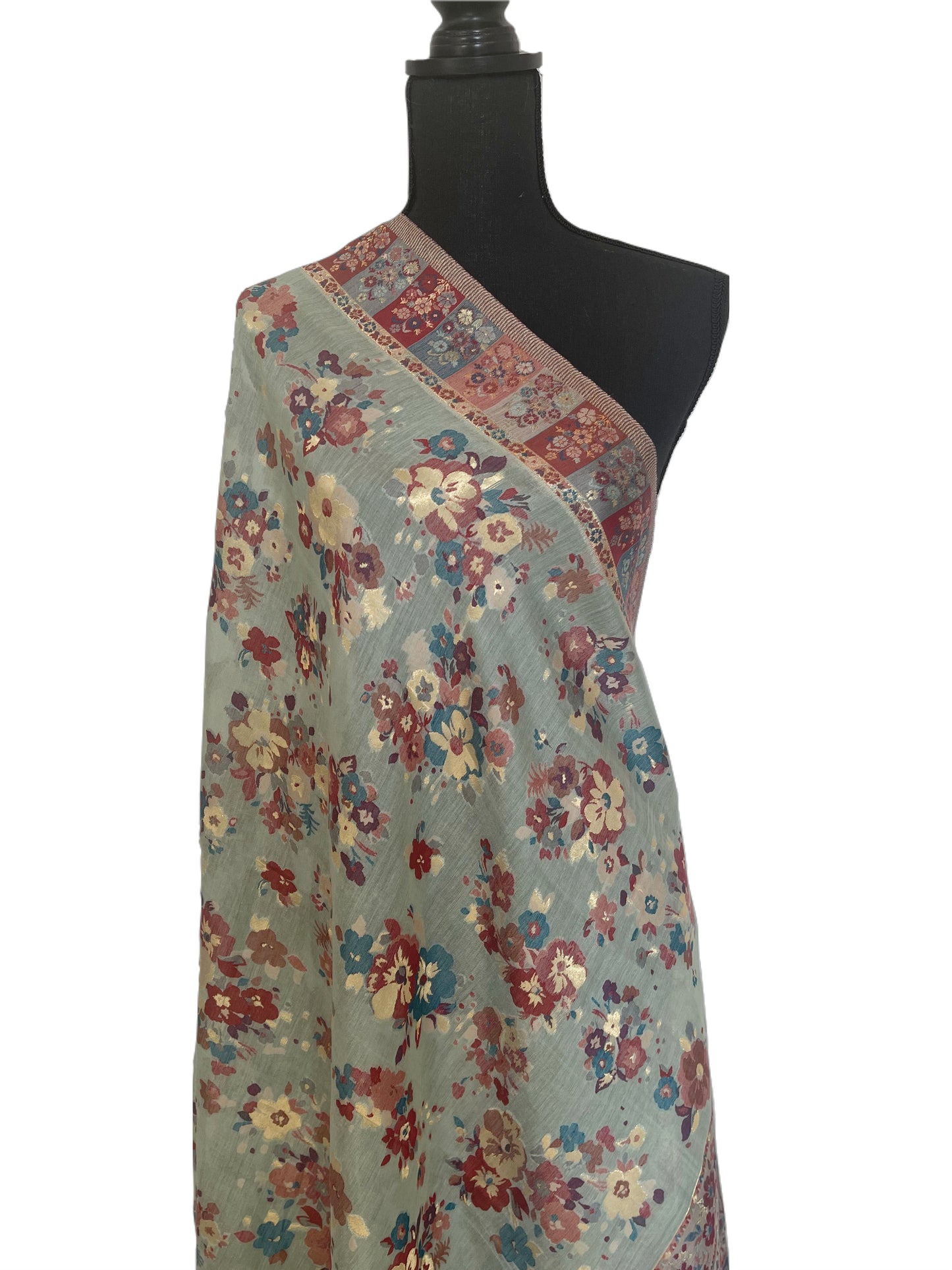 Silk Shawl Floral